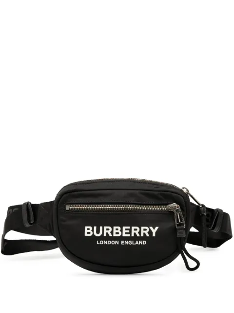 Burberry Pre-Owned 2018-2025 Nylon Logo Cannon belt bag