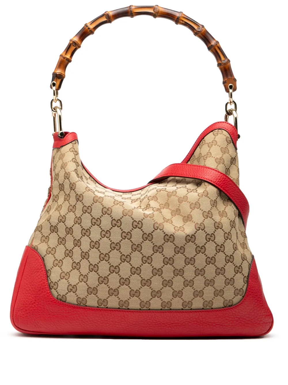 Gucci Pre-Owned 2000-2015 GG Canvas Bamboo Diana satchel - Marrone