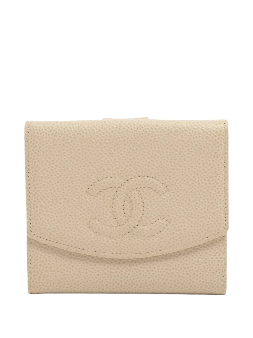 CHANEL Pre-Owned 2002-2003 CC mark wallet - Toni neutri