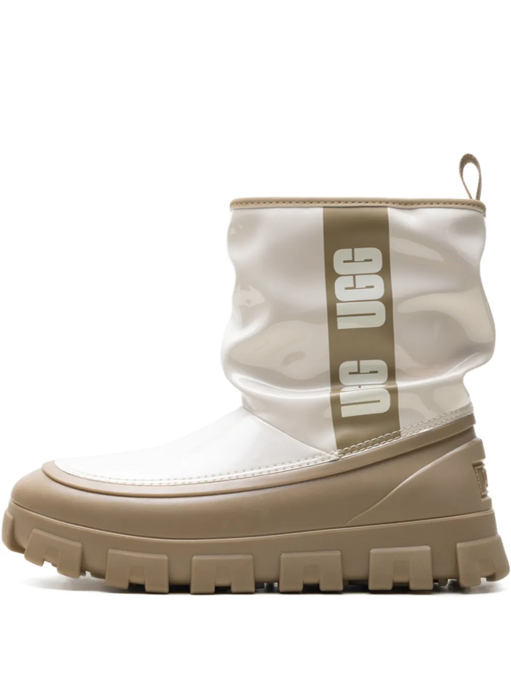 UGG Stivali Classic Brellah con stampa - Bianco
