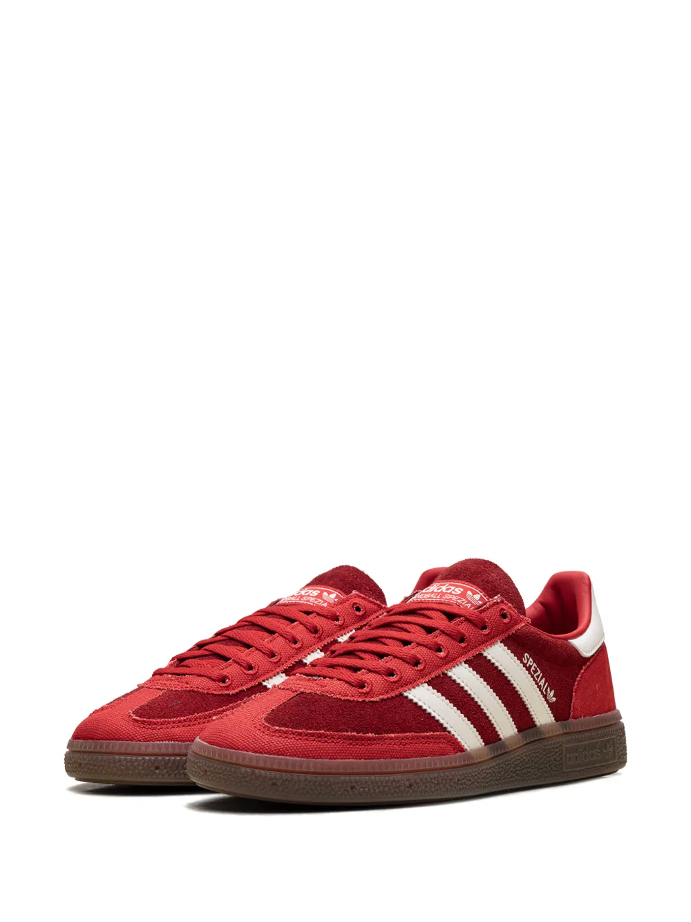 adidas Handball Spezial gestreepte sneakers Rood
