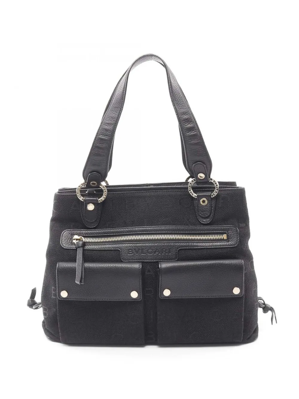 Bvlgari Pre-Owned 2010-2025 Canvas and Leather shoulder bag - Nero