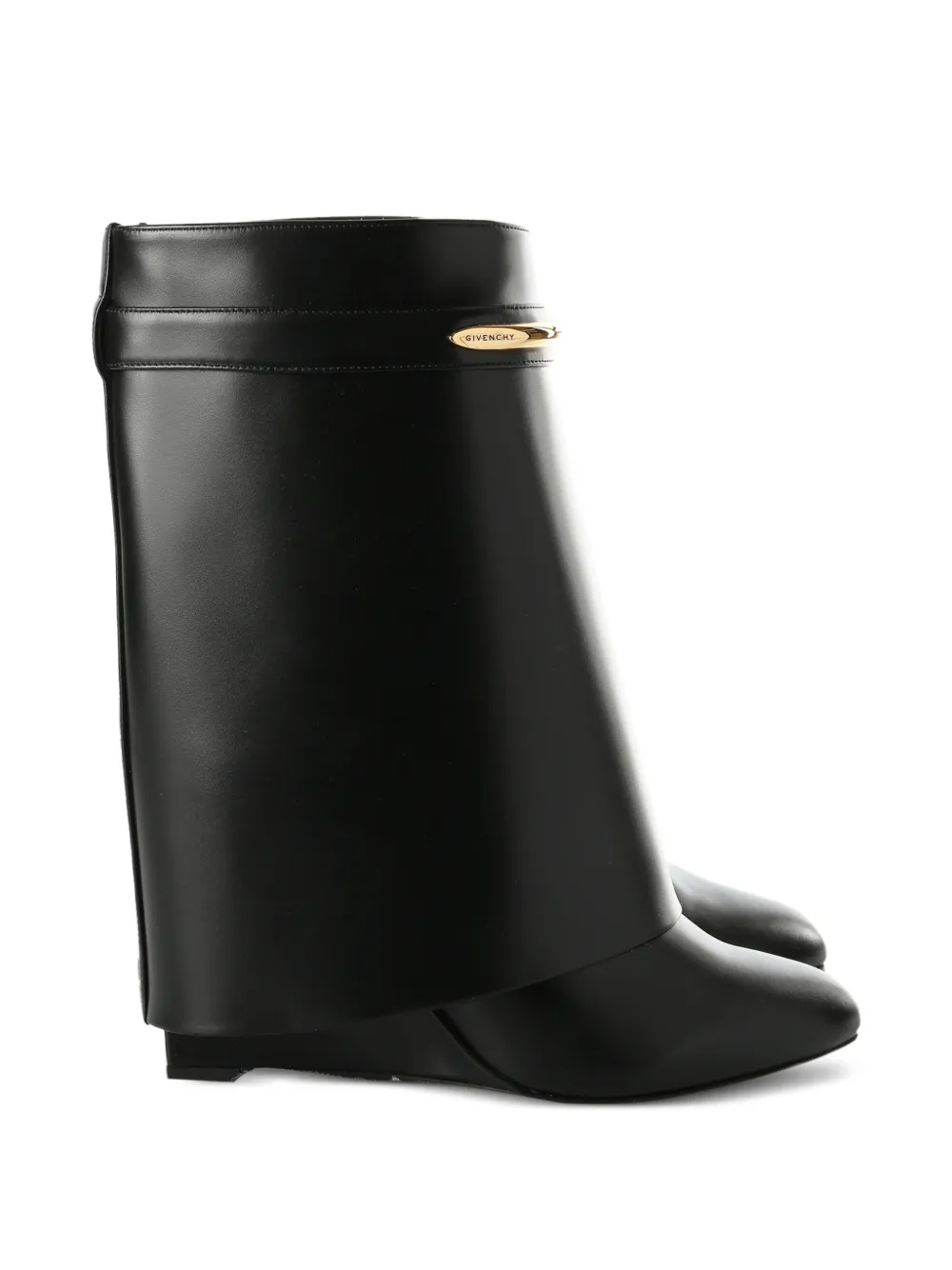 Givenchy strap-detail leather boots Zwart