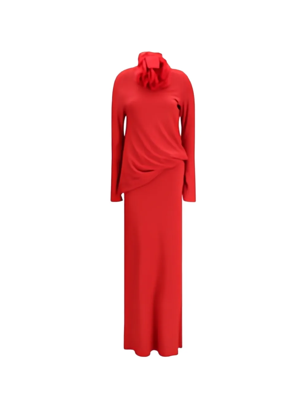 Magda Butrym floral-appliqué maxi dress - Rosso