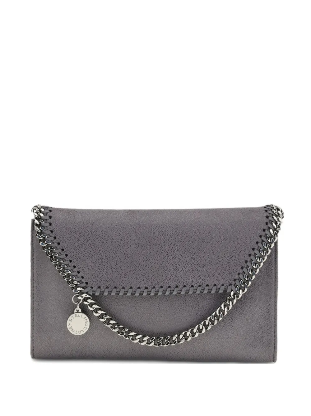 Stella McCartney mini Falabella chain charm shoulder bag - Grigio