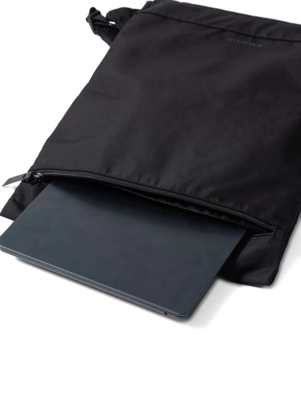 Zip Logo-Detail Backpack