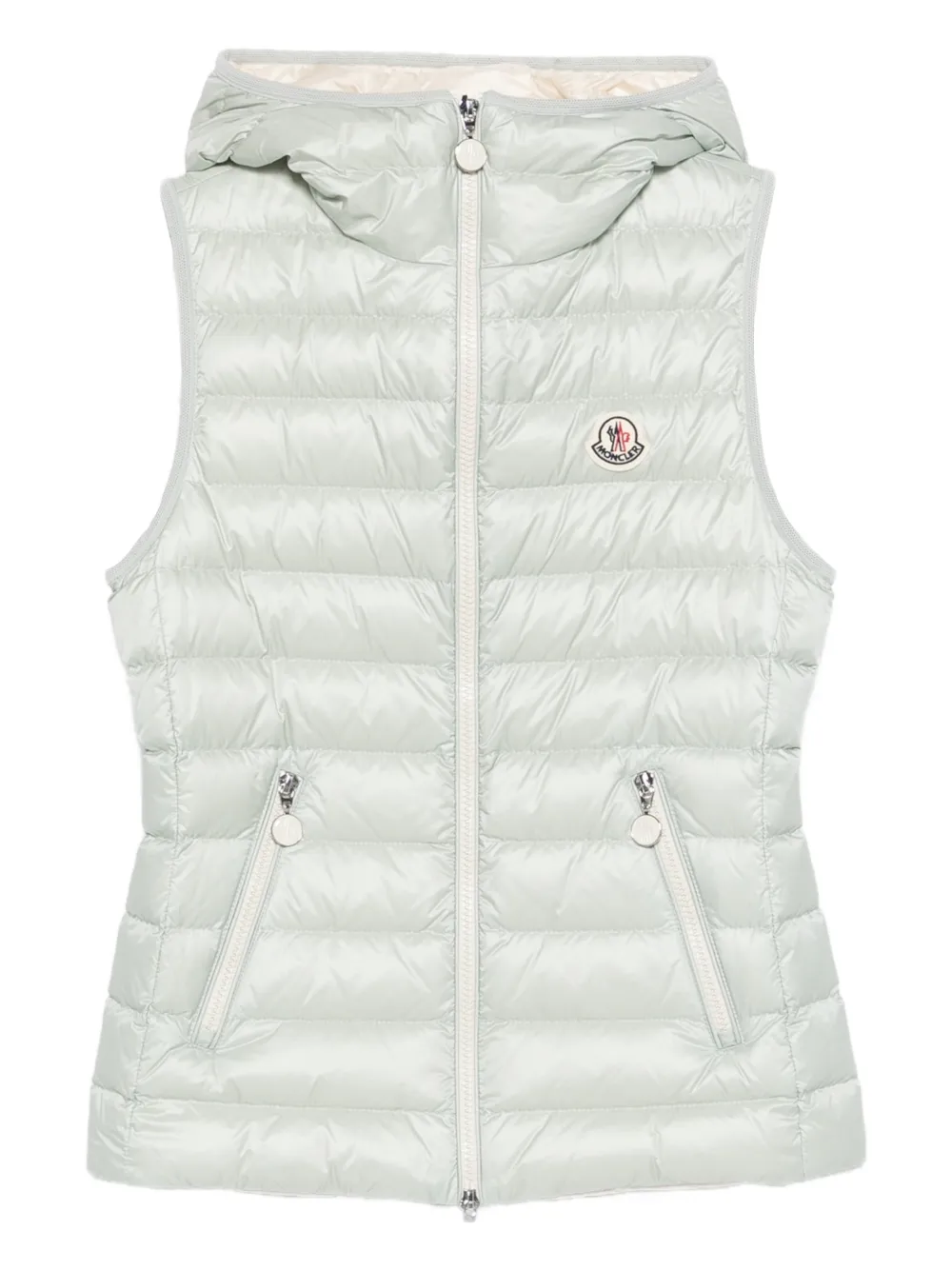 Moncler - Glygosse bodywarmer met capuchon - dames - polyamide/polyamide/Polyester/Down/veer - 0 - Groen