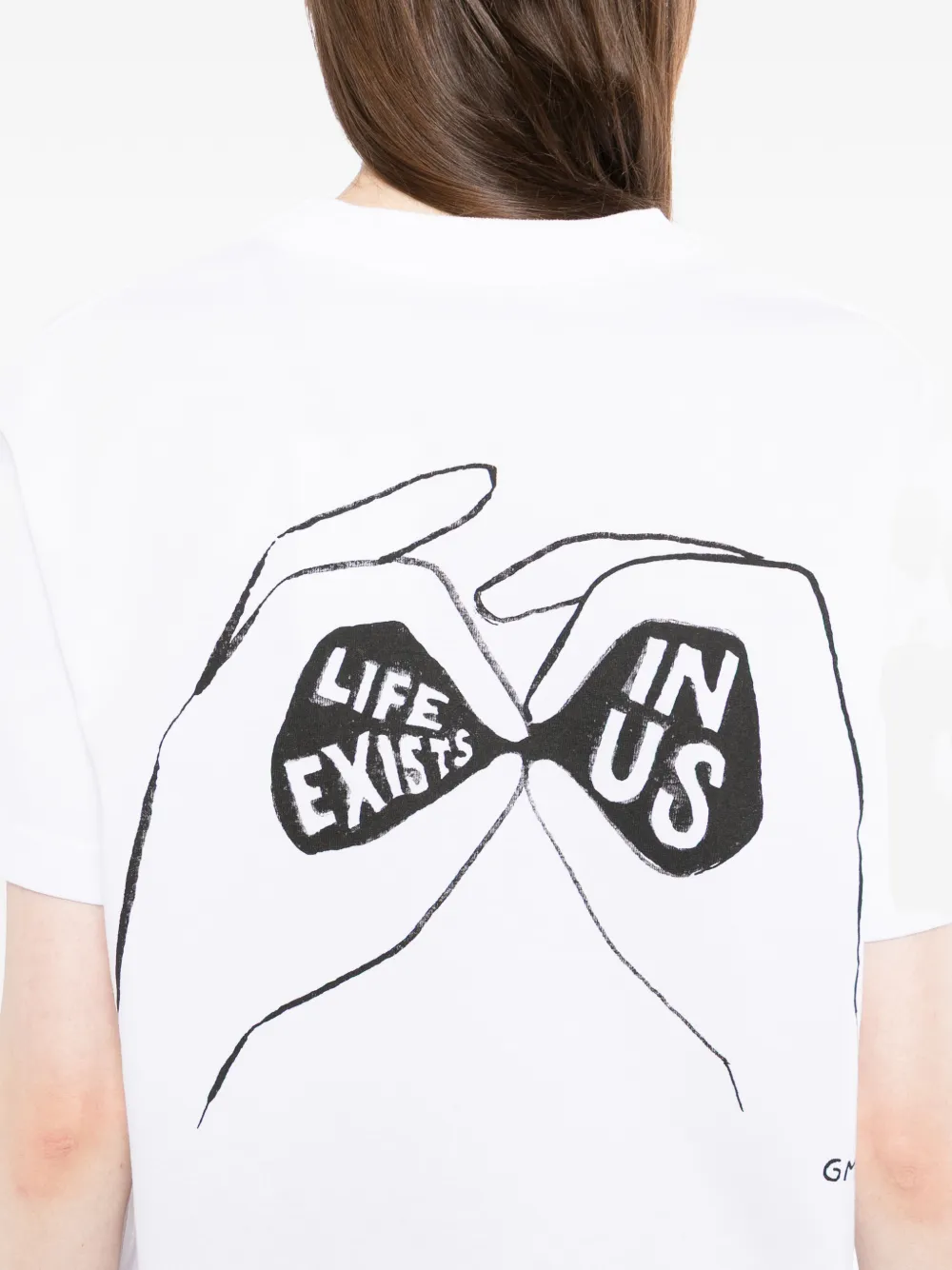 sacai T-shirt met grafische print Wit
