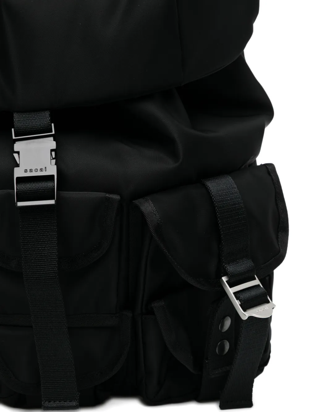 Sacai Pocket Backpack | Black | FARFETCH