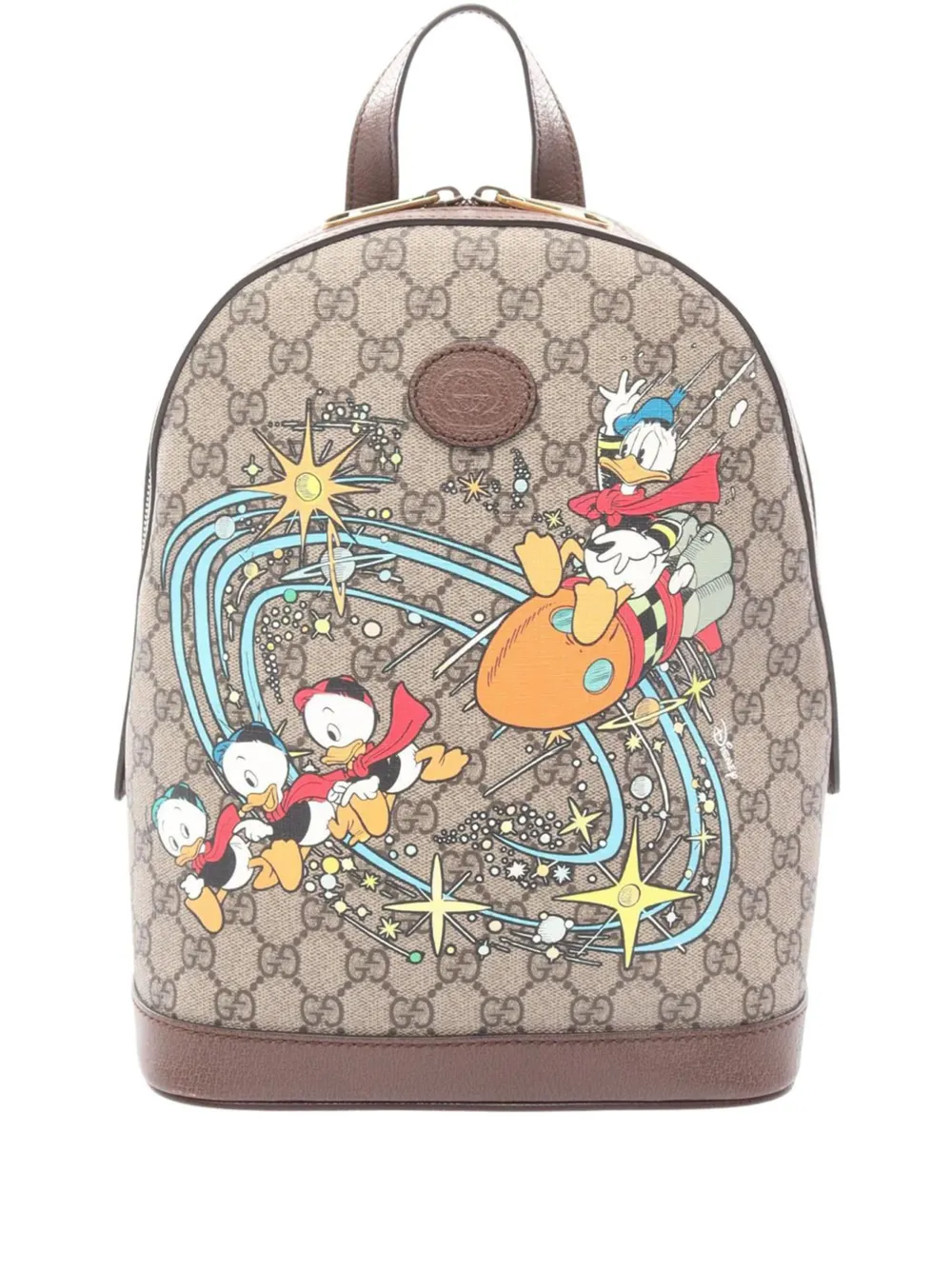 Gucci Pre-Owned 2000-2015 Disney Donald Duck GG Supreme backpack - Marrone