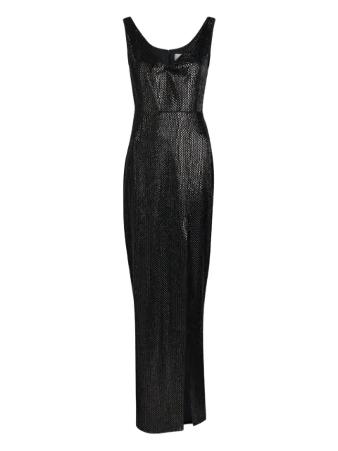 Roland Mouret vestido largo sin mangas con cuello drapeado