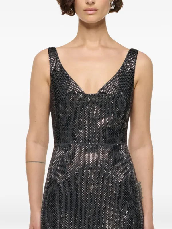 roland mouret grey dress Roland Mouret Delamere One-Shoulder Sequin Gown – Runway Catalog main image 1