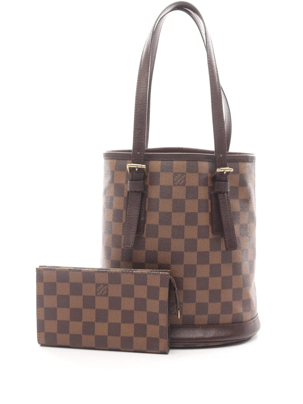 Louis Vuitton Pre-Owned 1998 Damier Ebene Marais bucket bag - Marrone