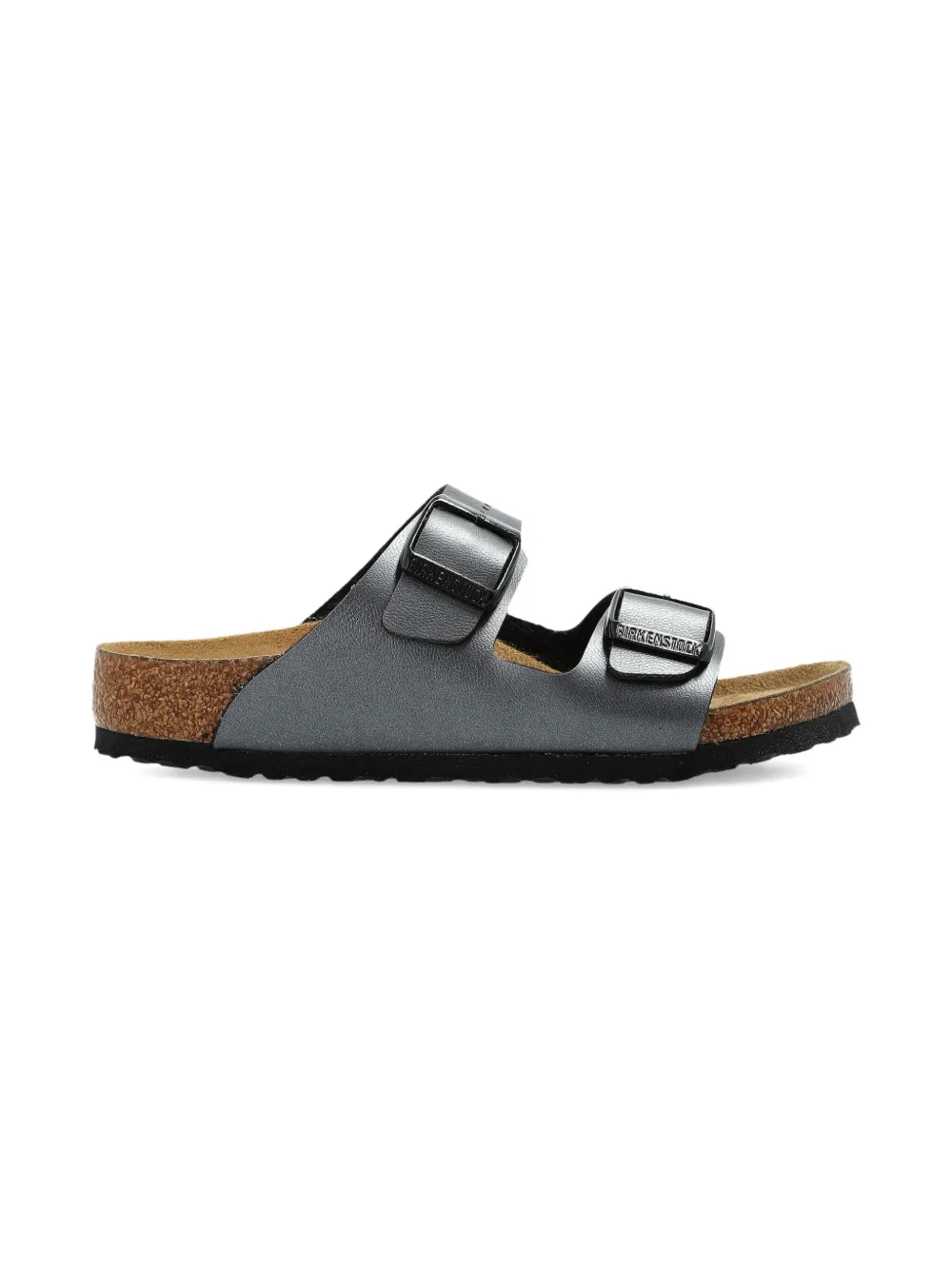 Birkenstock Kids Arizona buckle-strap sandals Grijs