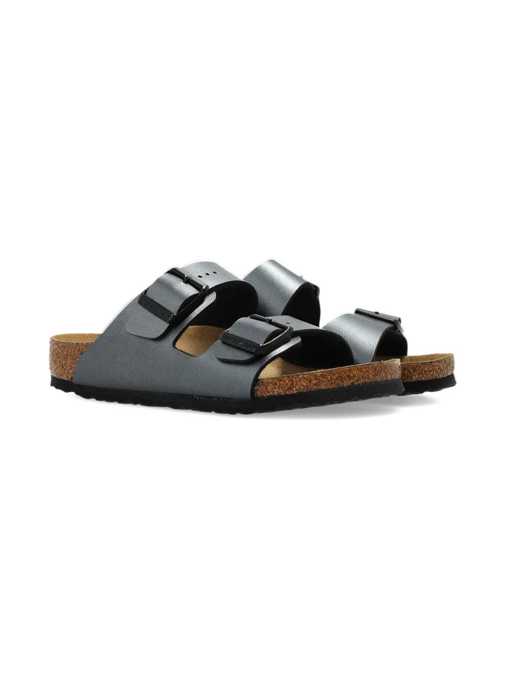 Birkenstock Kids Arizona buckle-strap sandals - Grigio