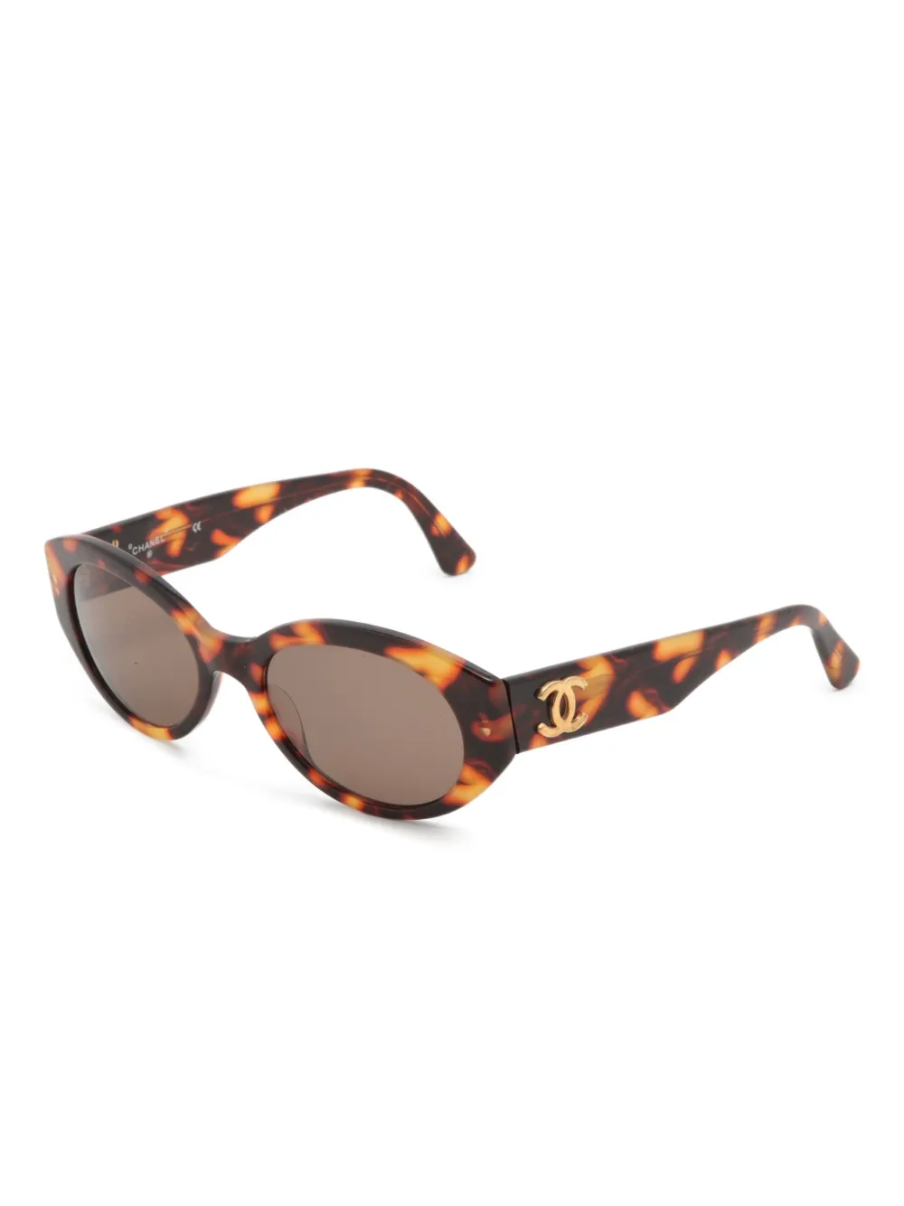 CHANEL Pre-Owned 1990-2000s CC Mark sunglasses - Marrone