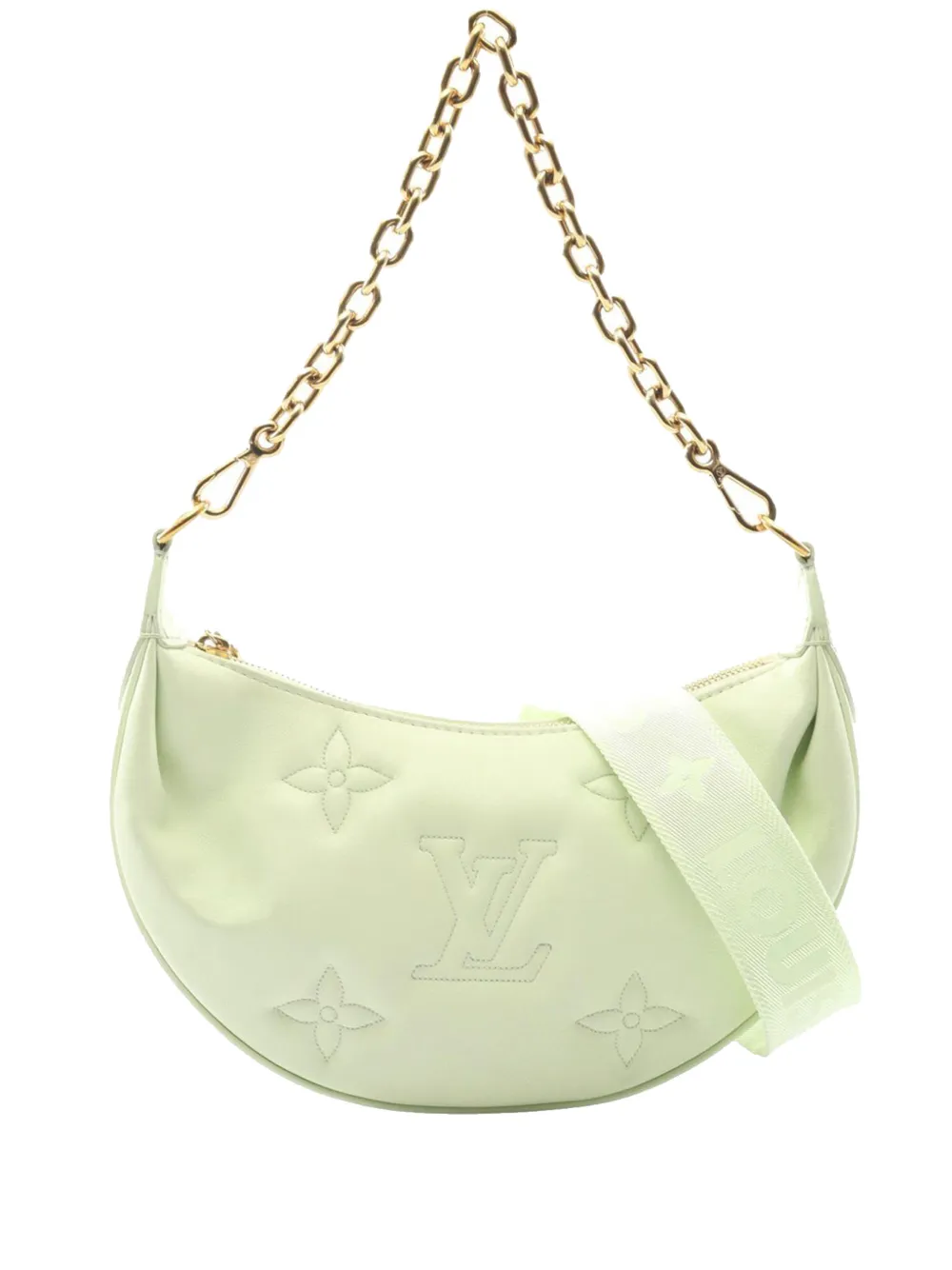 Louis Vuitton Pre-Owned 2021-2025 Leather Bubblegram Over The Moon satchel - Verde