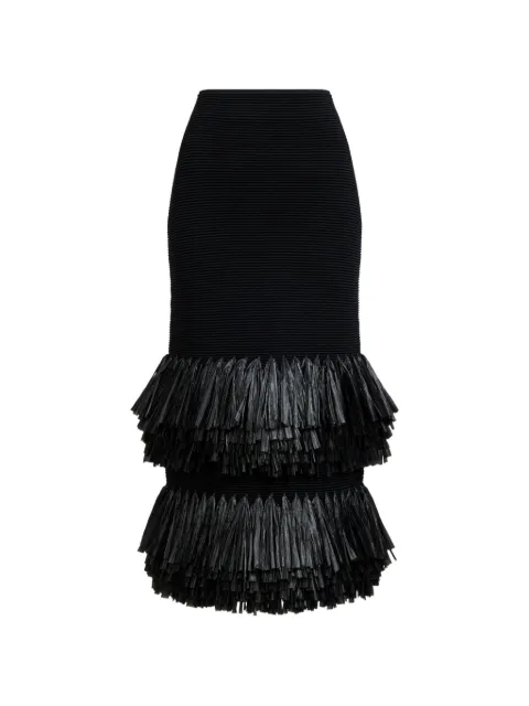 Aje تنورة ميدي 'أغاف' بشراشيب