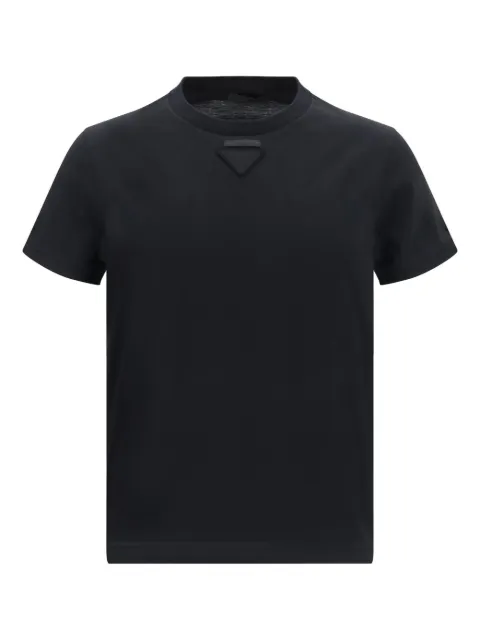 Prada triangle-appliqué crew-neck T-shirt