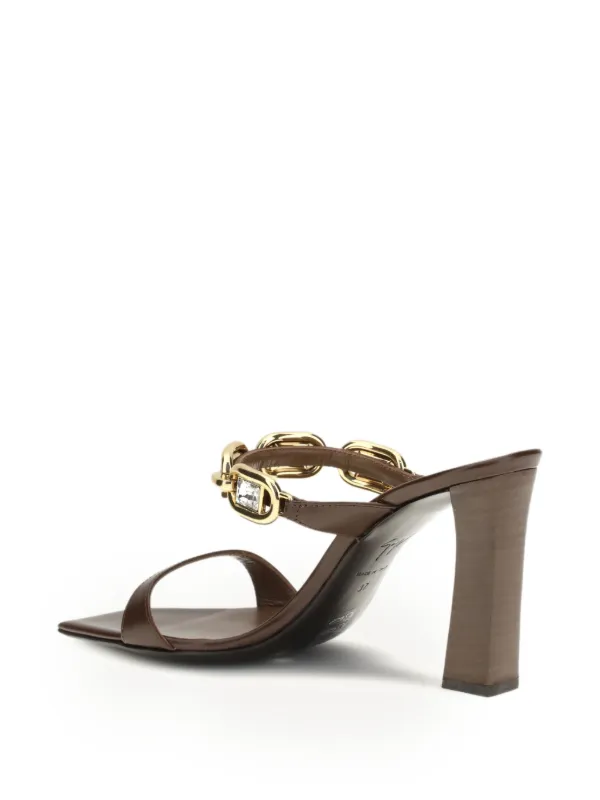 Giuseppe Zanotti Muse チェーントリム サンダル | ブラウン | FARFETCH JP