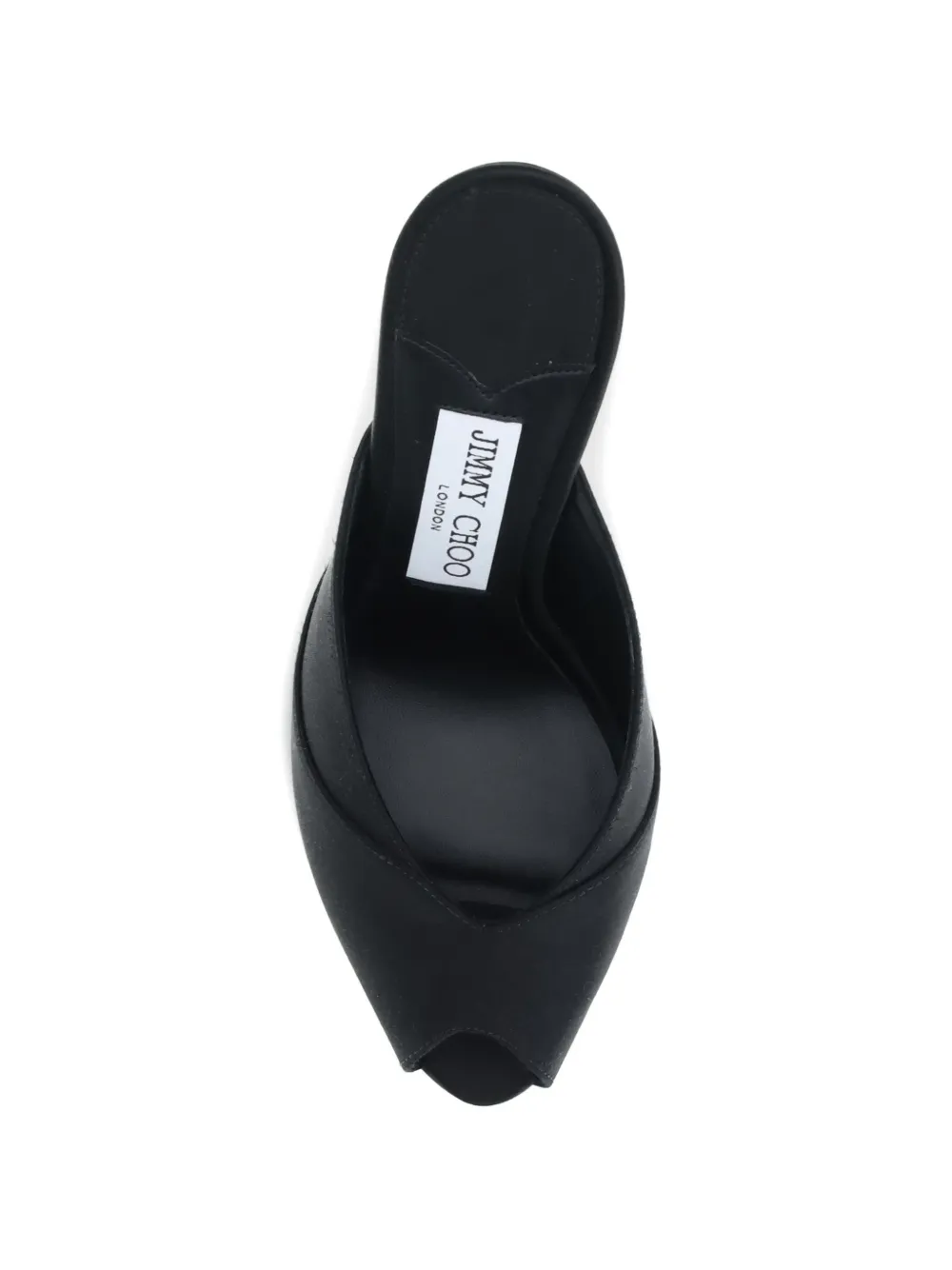 Jimmy Choo Brigitte peep-toe heeled mules Zwart