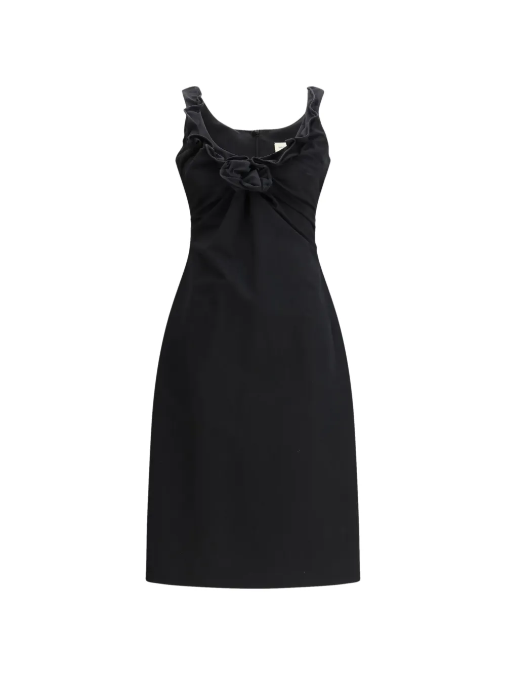 Magda Butrym flower-appliqué dress - Nero