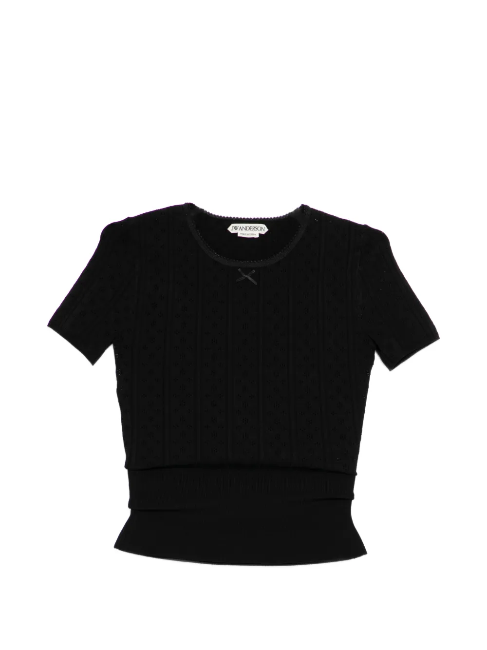 JW Anderson Top con fiocco - Nero