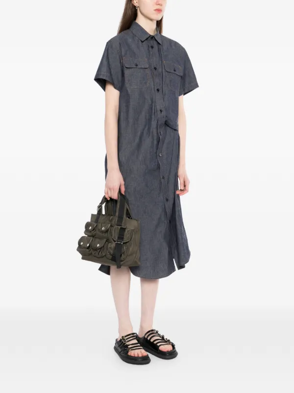 Sacai マルチポケット トートバッグ | グリーン | FARFETCH JP