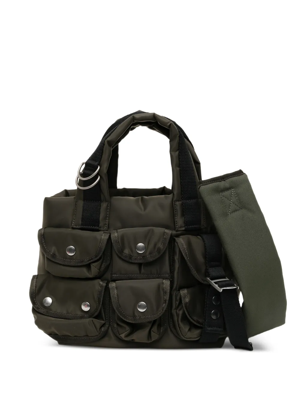 sacai small pocket tote bag - Verde