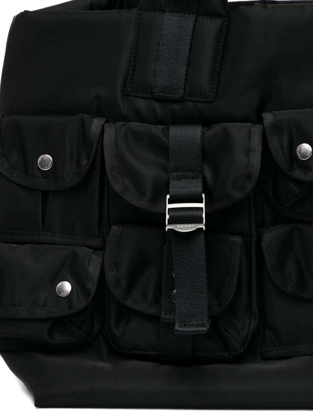 sacai Shopper met meerdere vakken Blauw