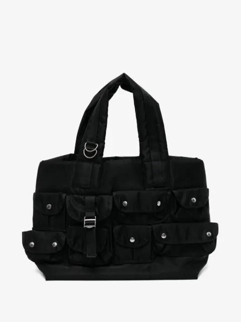 sacai multi-pocket tote bag