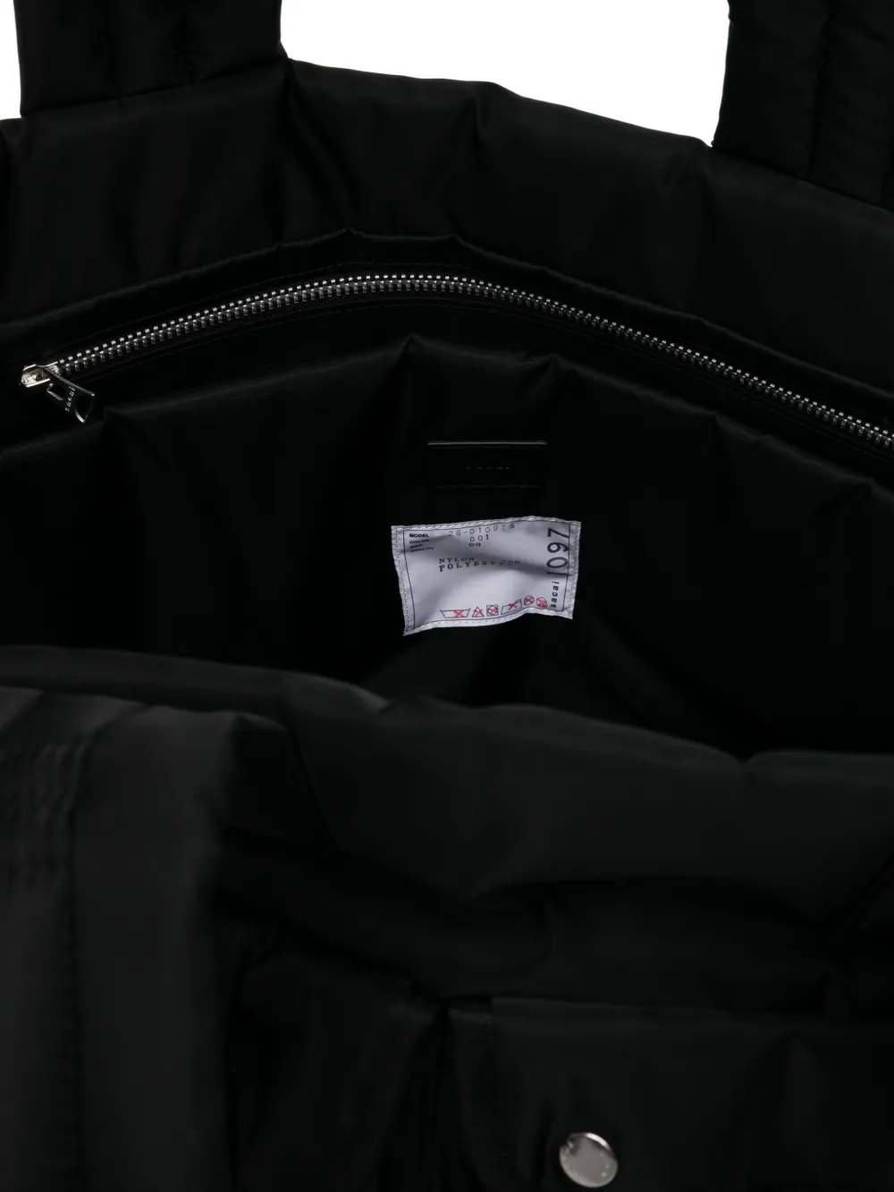 sacai Shopper met meerdere vakken Blauw