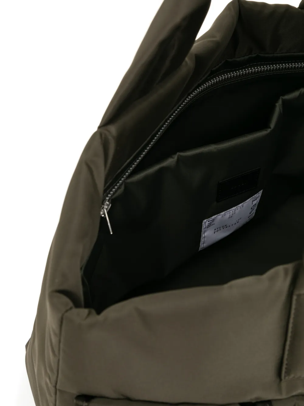 sacai Shopper met meerdere vakken Groen