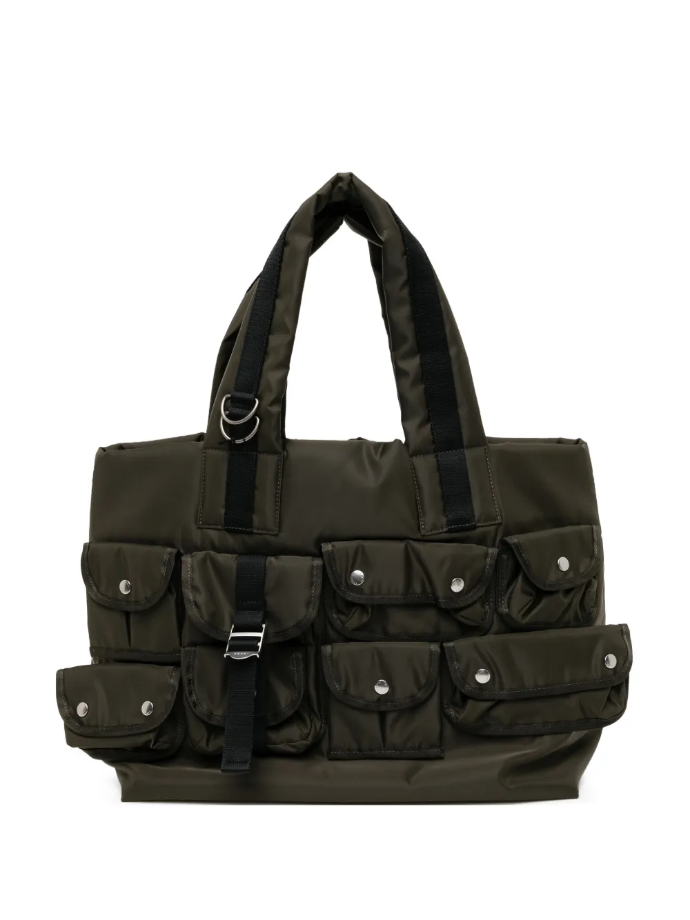 sacai multi-pocket tote bag - Verde