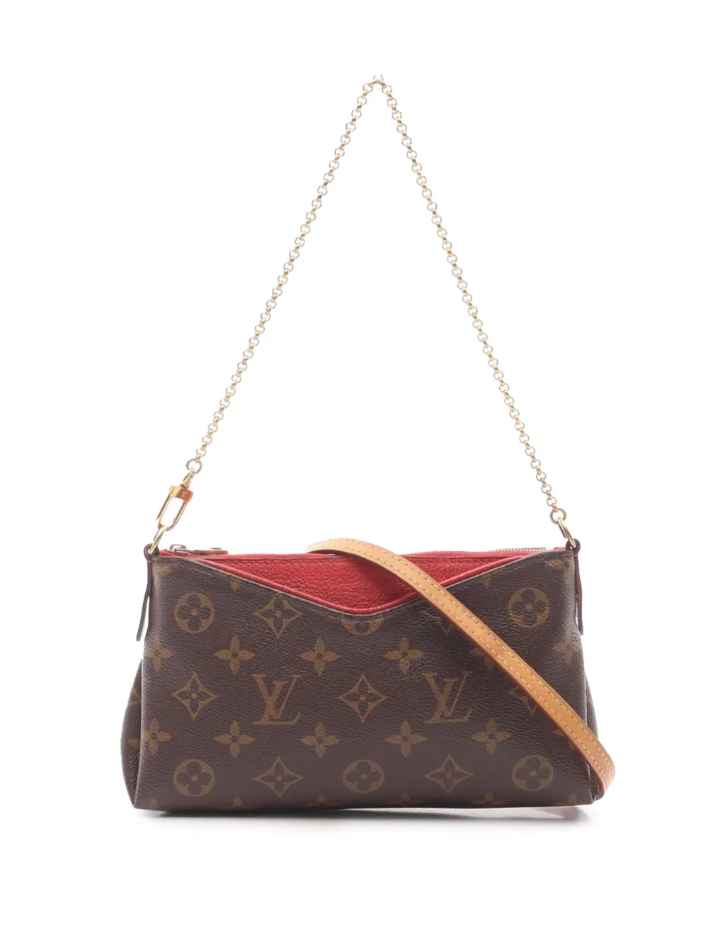 Louis Vuitton Pre-Owned 2015 Monogram Pallas Clutch satchel - Marrone
