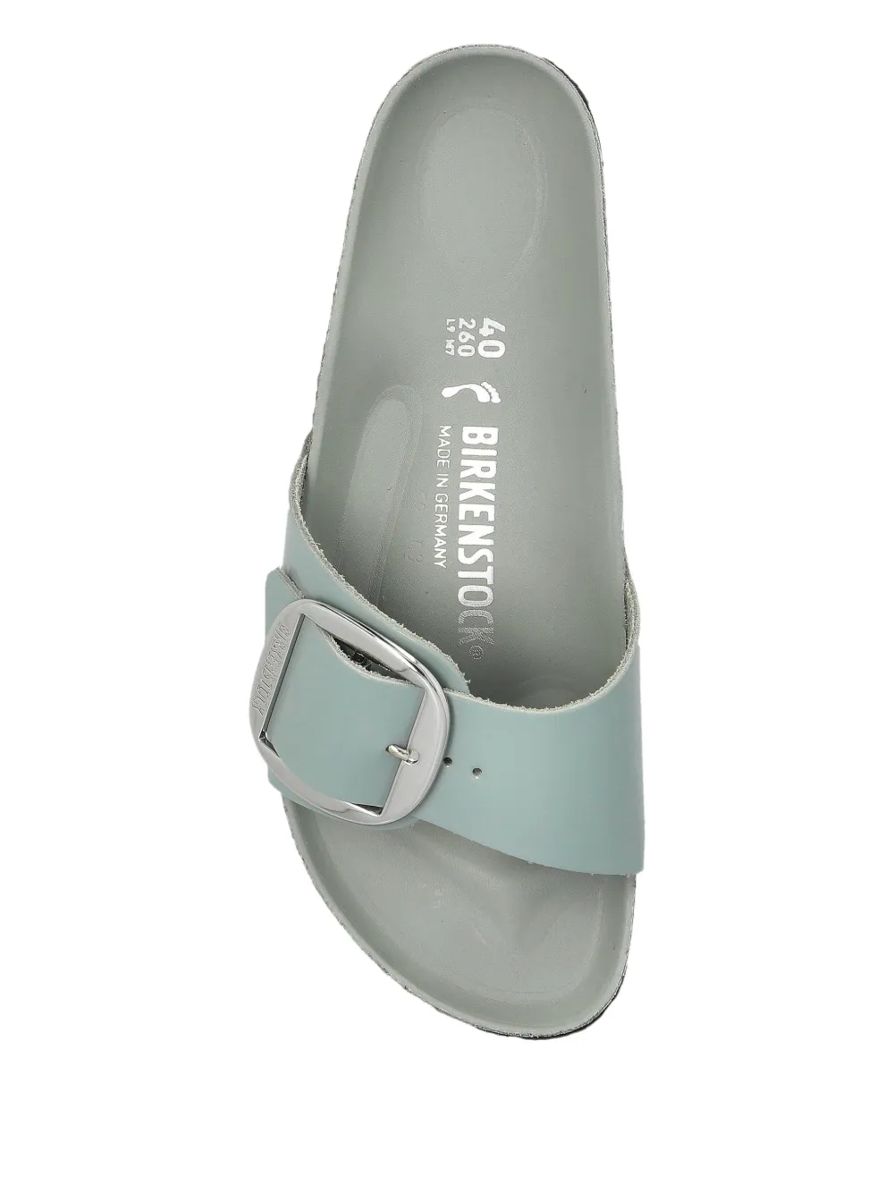 Birkenstock Madrid Big Buckle leren sandalen Blauw
