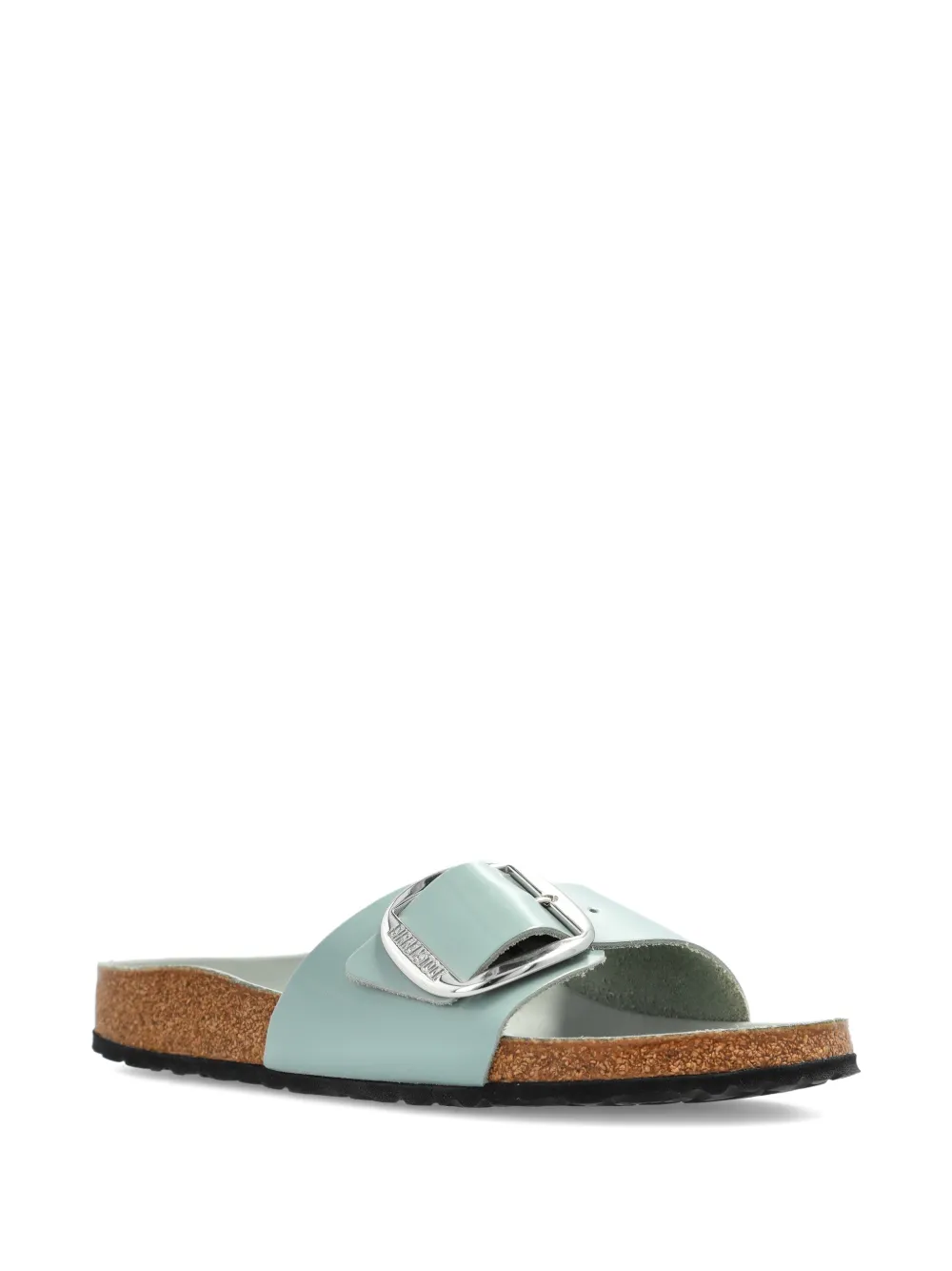 Birkenstock Madrid Big Buckle leren sandalen Blauw