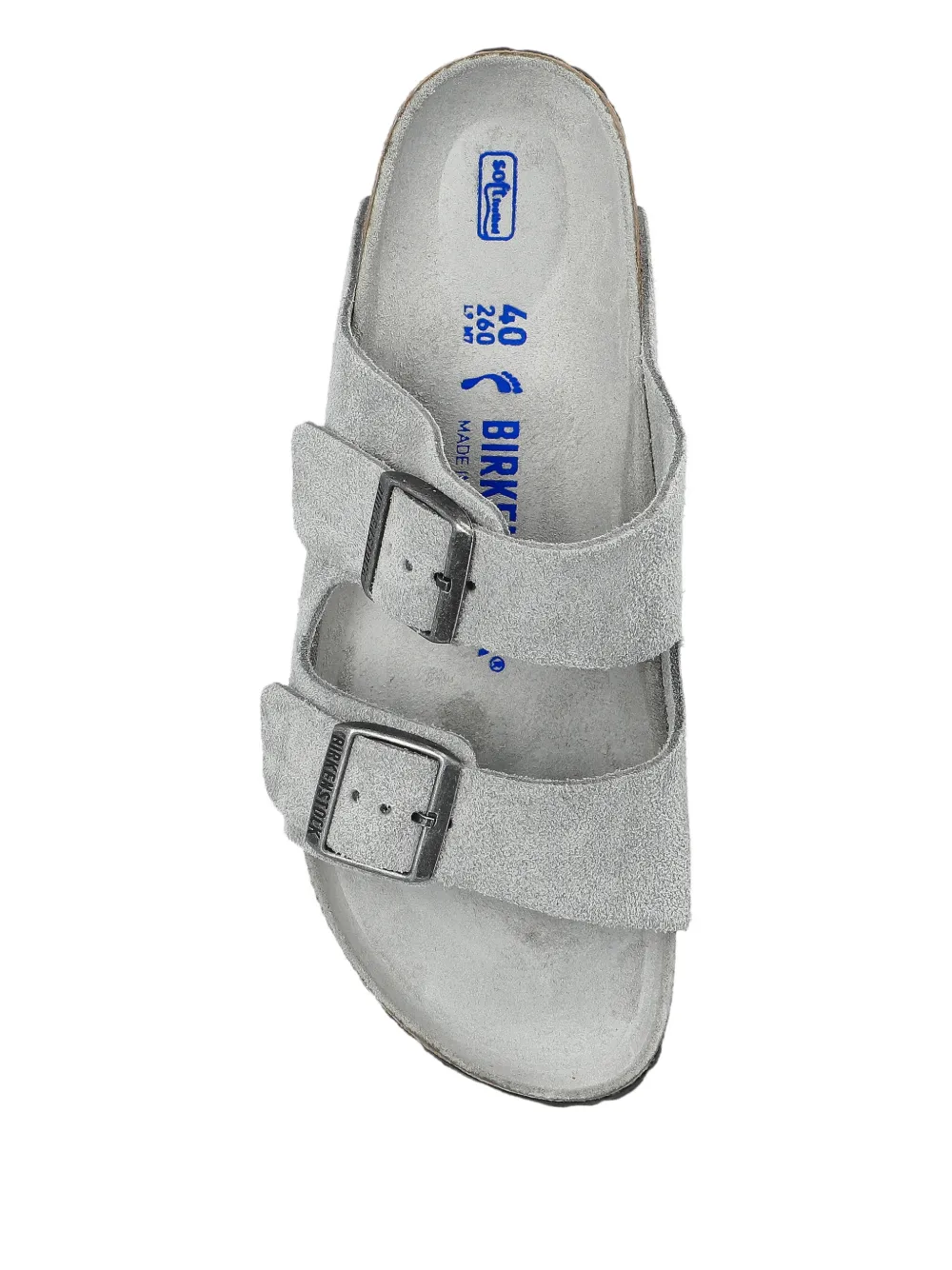 Birkenstock Arizona suède sandalen Grijs