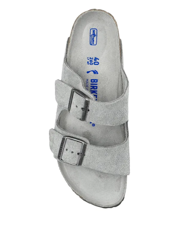 Birkenstock Sandália Arizona Com Fivela | Cinza | FARFETCH BR