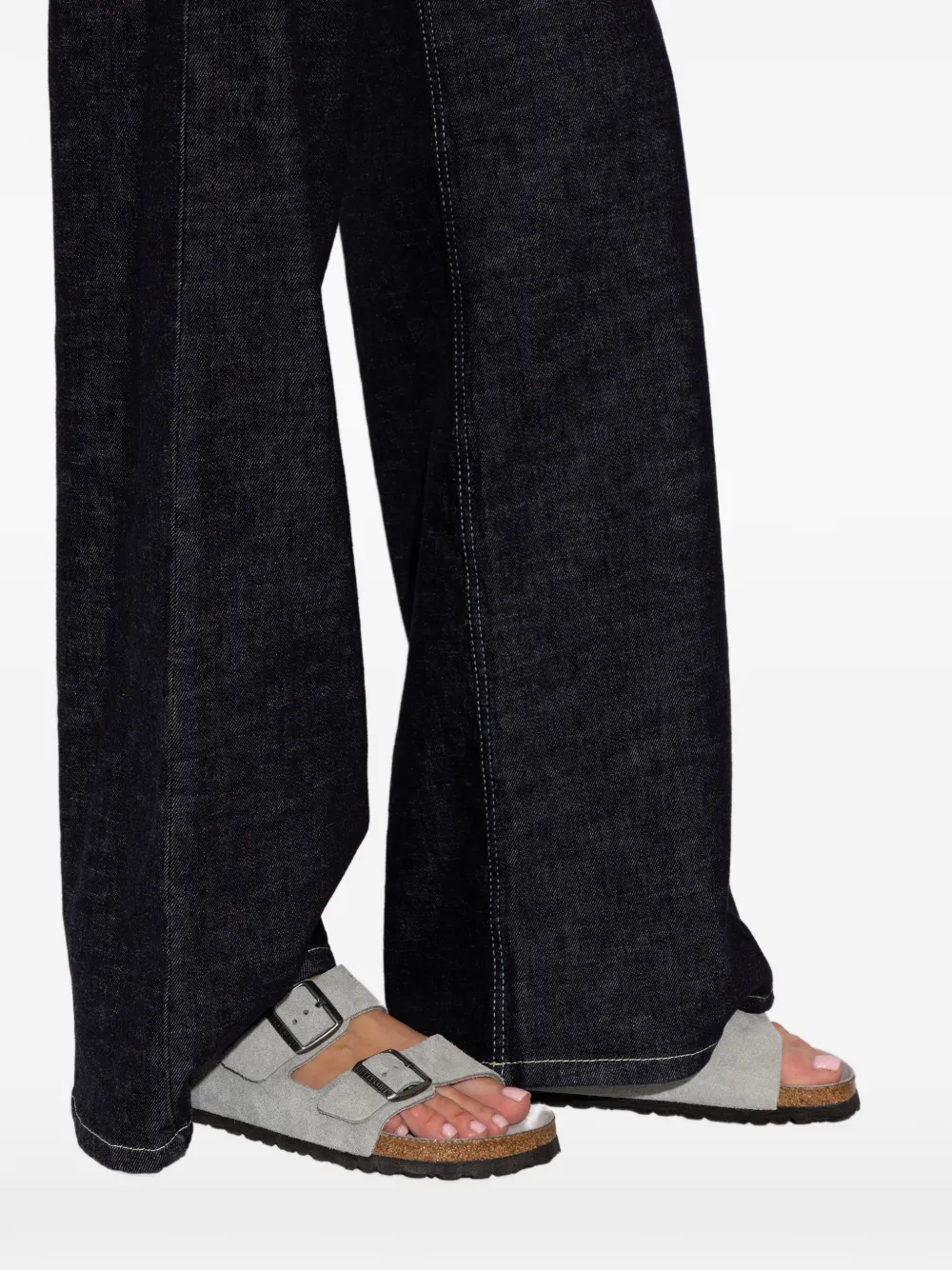 Birkenstock Arizona suède sandalen Grijs