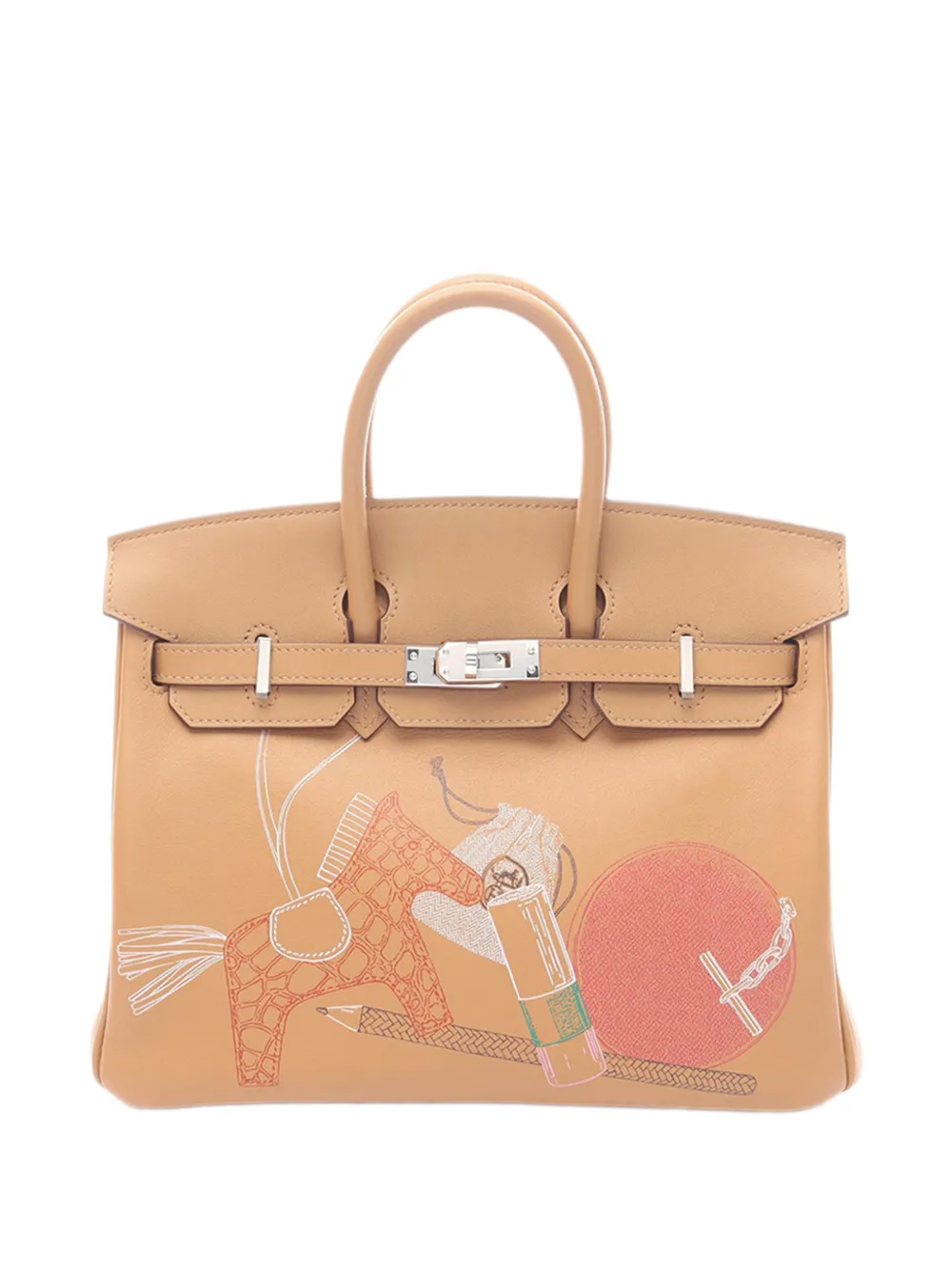 Hermès Pre-Owned 2022 Swift Birkin In-N-Out Biscuit Retourne 25 handbag | Brown | Image 1