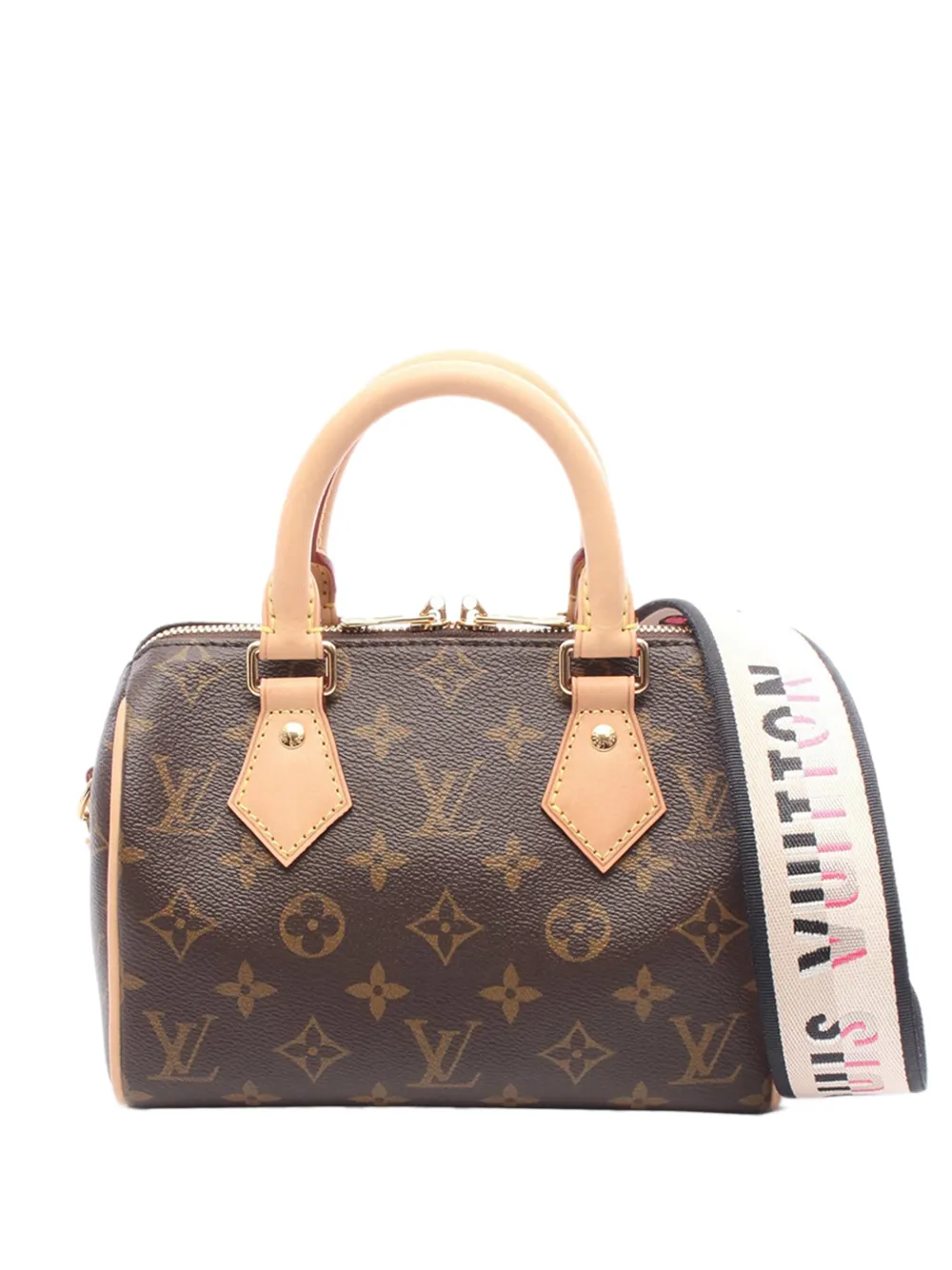 Louis Vuitton Pre-Owned 2021-2025 Monogram Speedy Bandouliere Satchel-Tasche 20cm - Braun