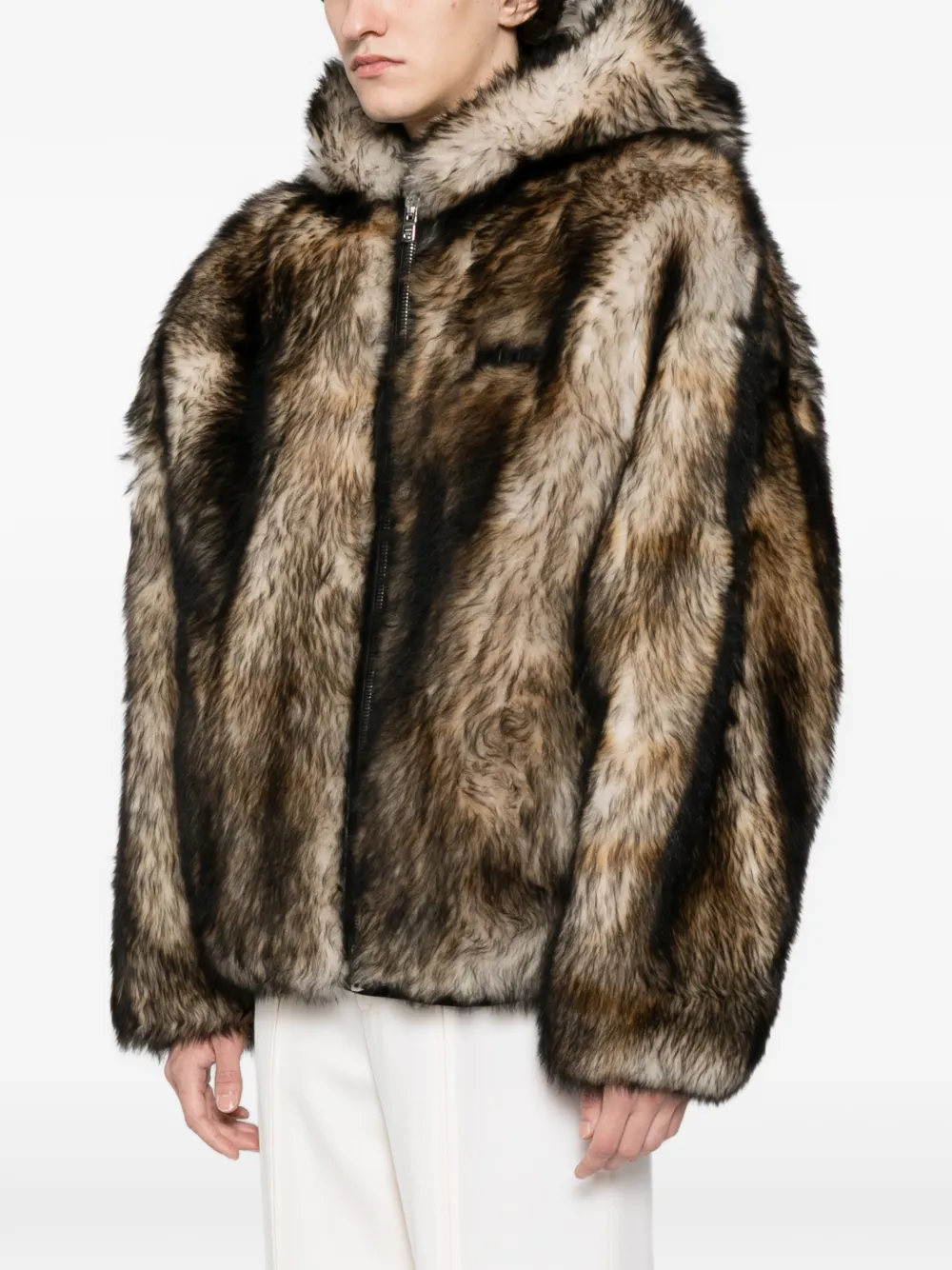  Amiri Zip-up Shearling Jacket - Brown 