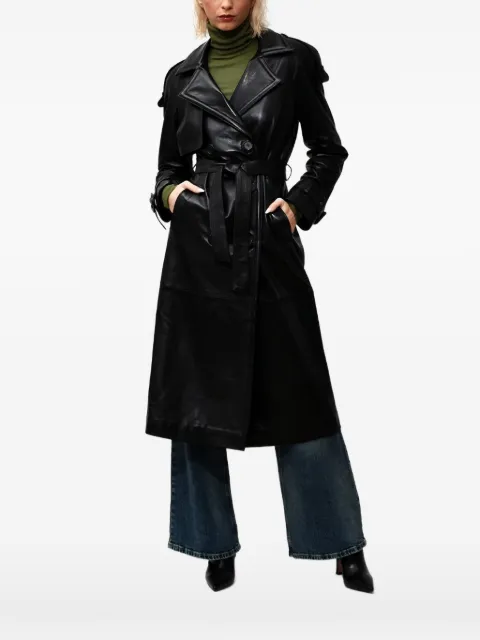 Poche Paris double-breasted belted coat