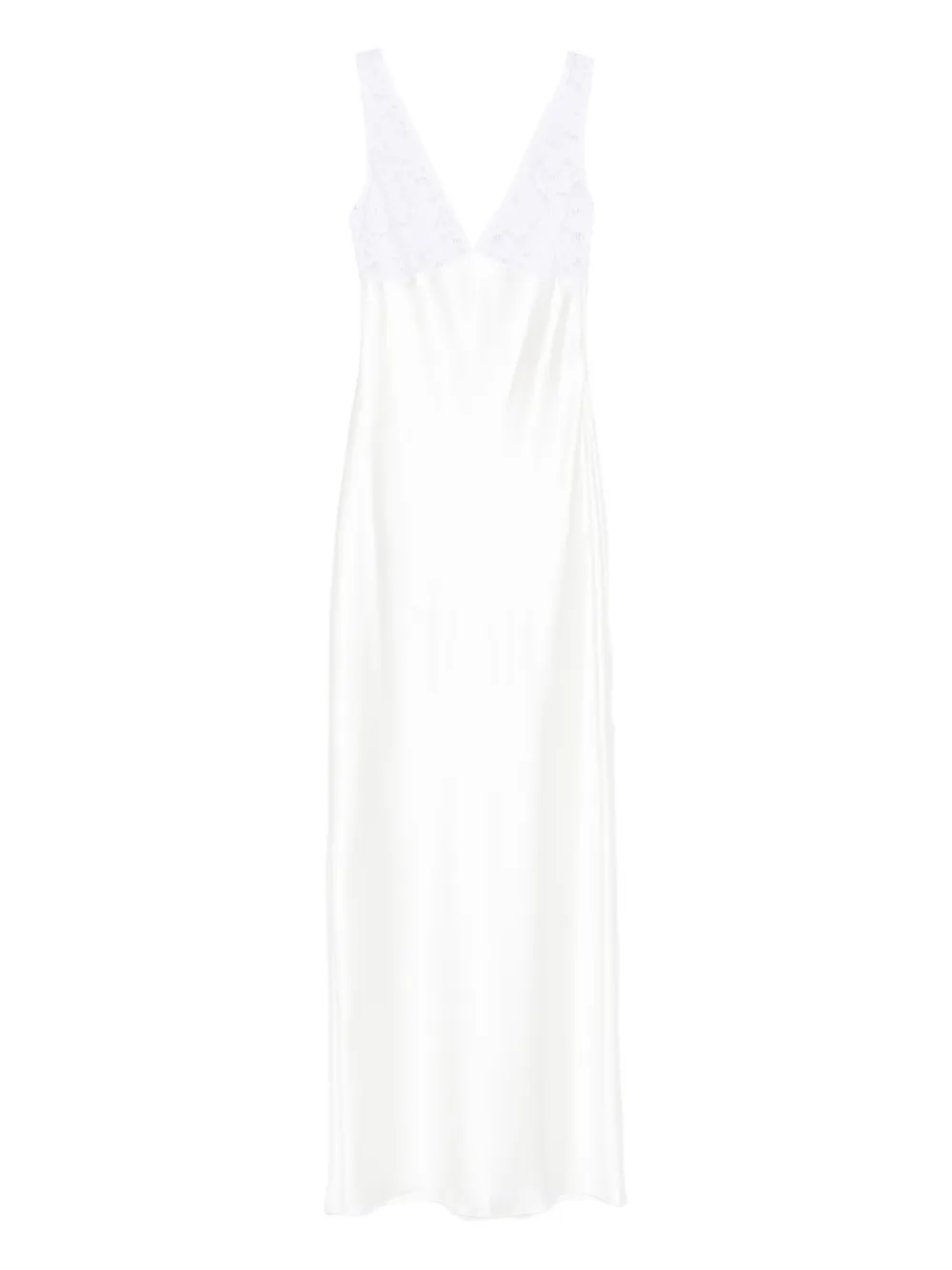 Atu Body Couture lace V-neck maxi dress - White