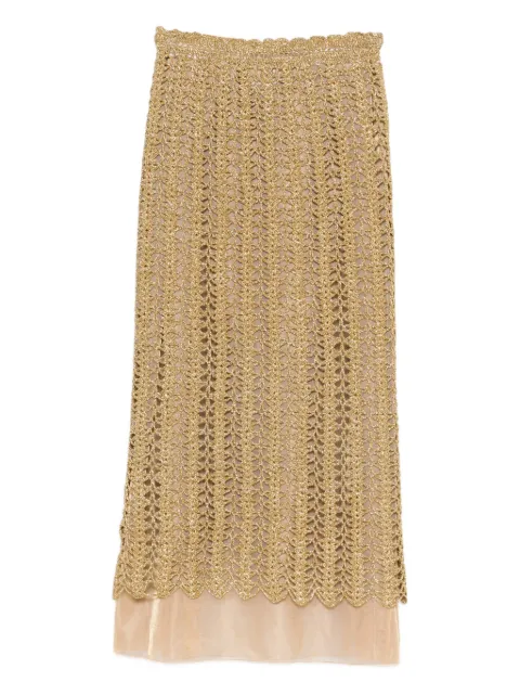 Atu Body Couture — open-knit midi skirt
