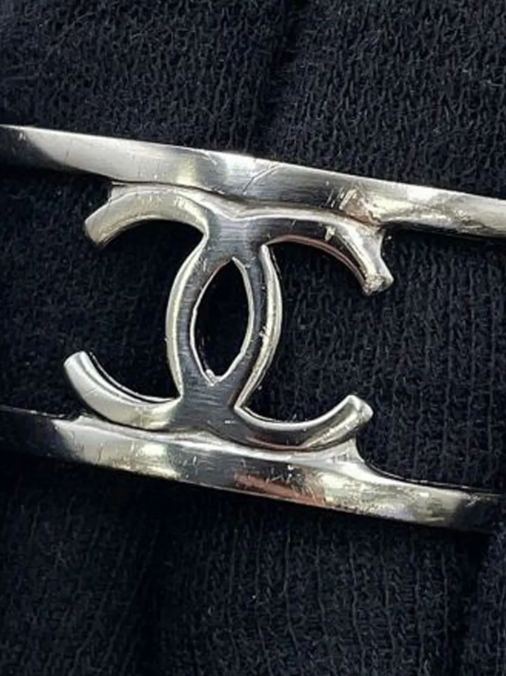 2015 Silver Plated Cutout Logo Cuff Bracelet Costume Bracelet
