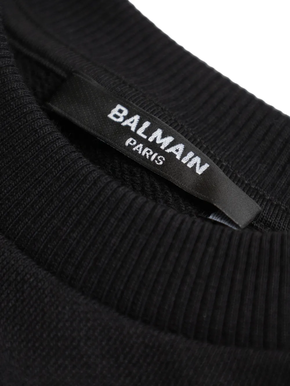 Balmain Kids Sweater met knopen en logo Zwart