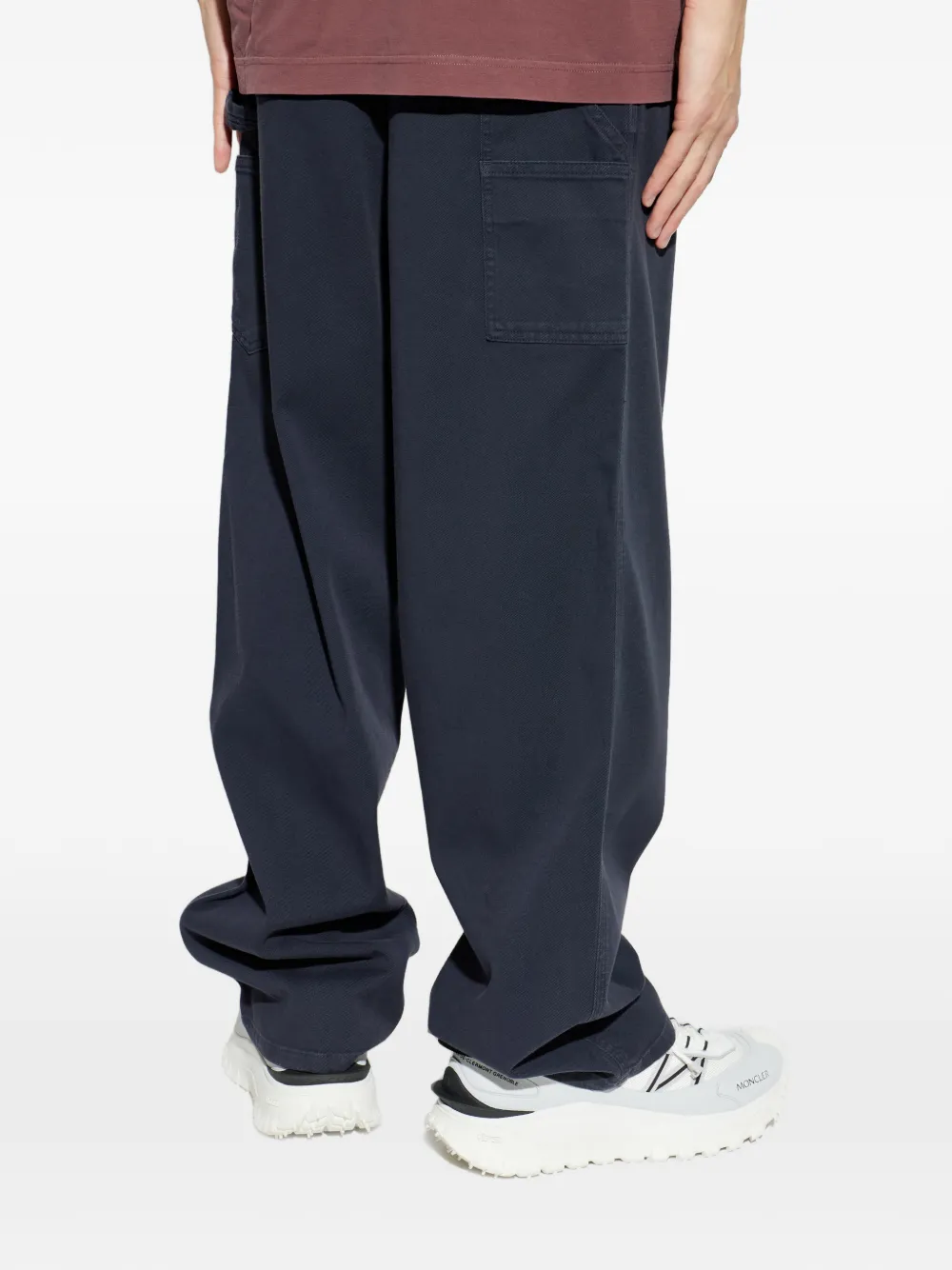 Moncler Broek met opgestikte zak Blauw