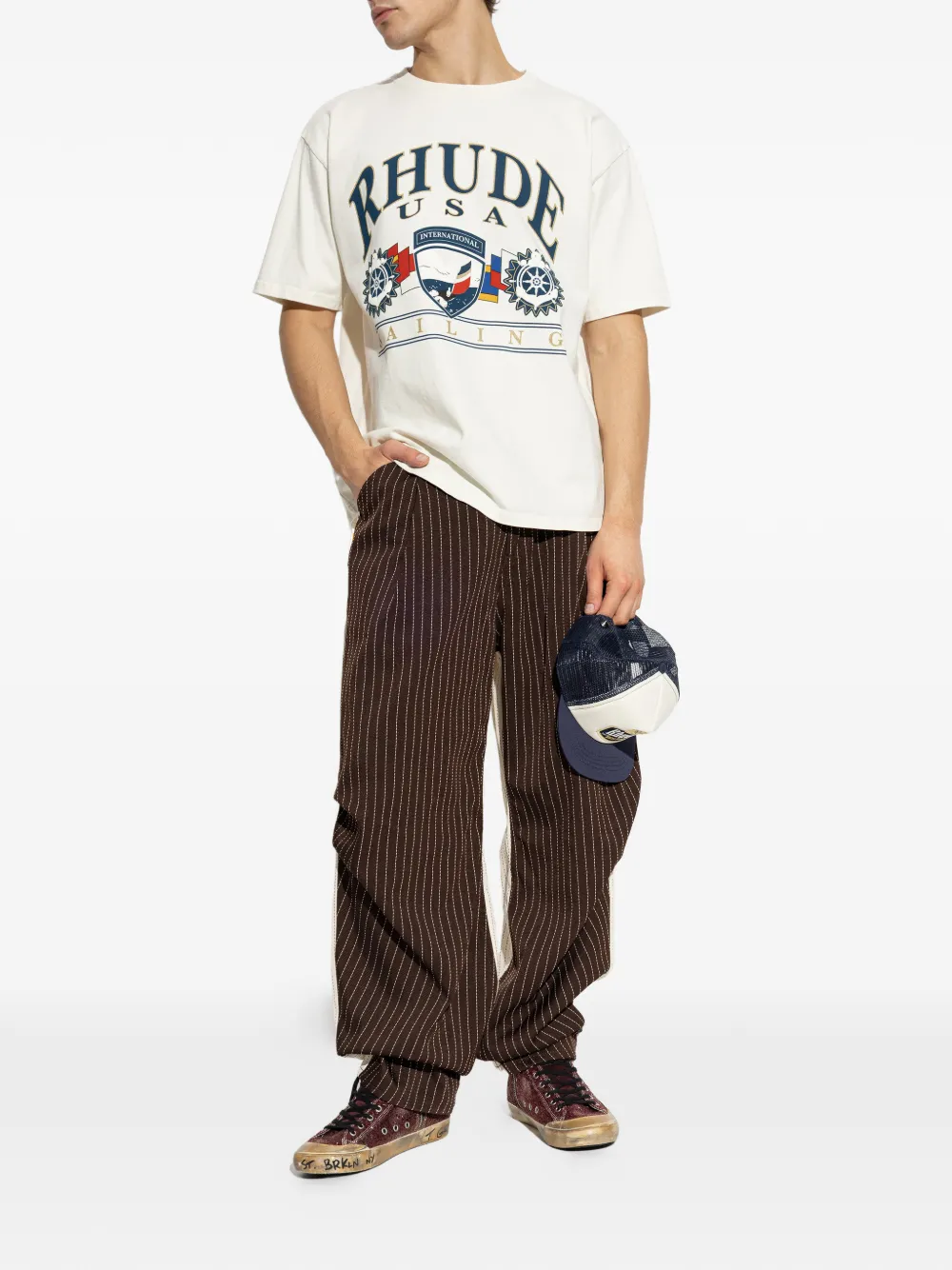 RHUDE graphic T-shirt - Beige